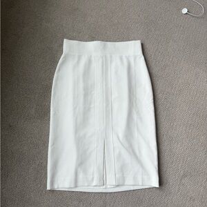 Ann Taylor Classic White Pencil Skirt